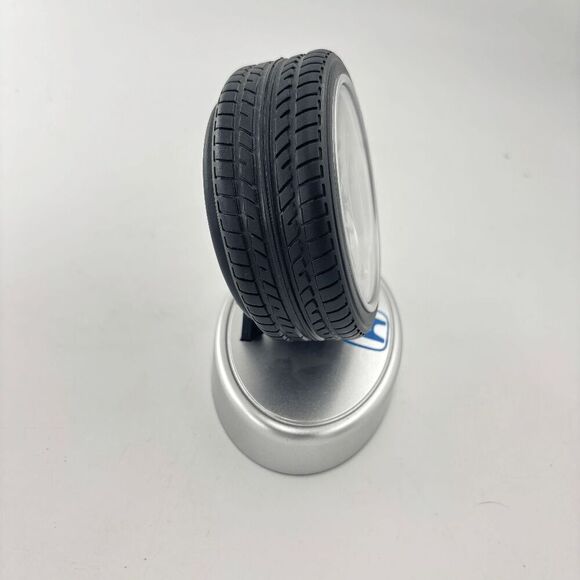 Honda Tire Desk Clock Wheel Tire Shaped Clock HTF Works Vintage Novelty 4.5” - Picture 5 of 6